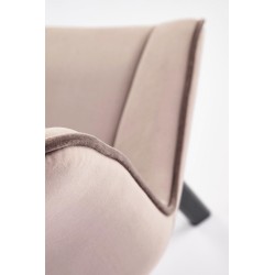 K520 krzesło nogi - czarne, siedzisko - beżowy