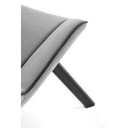 K520 krzesło nogi - czarne, siedzisko - ciemny popiel (1p 2szt)