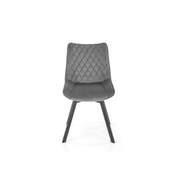 K520 krzesło nogi - czarne, siedzisko - ciemny popiel (1p 2szt)