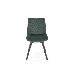 K520 krzesło nogi - czarne, siedzisko - ciemny zielony (1p 2szt)