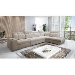 Esquinero Prisma XI con función de cama y puerto USB: elegancia y confort.