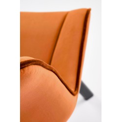 K520 krzesło nogi - czarne, siedzisko - cynamonowy (1p 2szt)