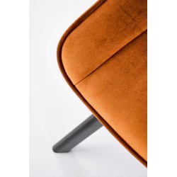 K520 krzesło nogi - czarne, siedzisko - cynamonowy (1p 2szt)