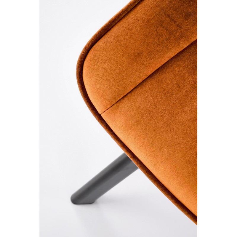 K520 krzesło nogi - czarne, siedzisko - cynamonowy (1p 2szt)