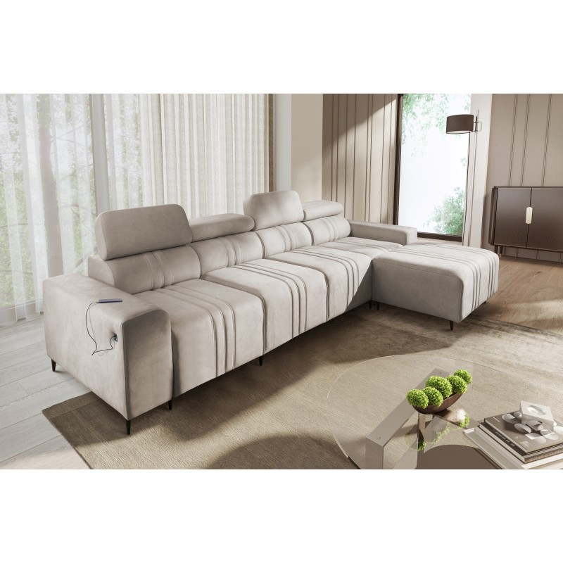 Verona XII Corner Sofa Bed with Velvet, Vena 9 - A Practical and Elegant Piece of Furniture for Your Living Room Verona XII Corner Sofa Bed with Velvet, Vena 9 - A Practical and Elegant Piece of Furniture for Your Living Room