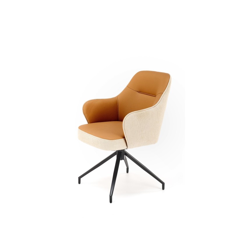 K527 krzesło brązowy / beżowy (1p 2szt)