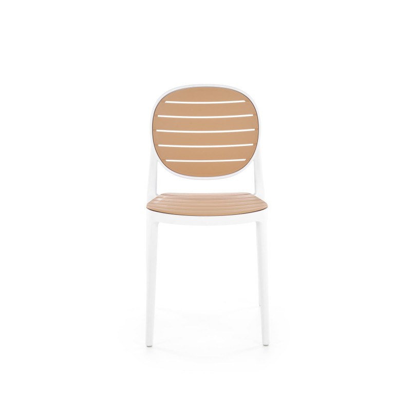 K529 krzesło biały / naturalny (1p 4szt)