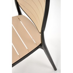 K529 krzesło czarny / naturalny (1p 4szt)