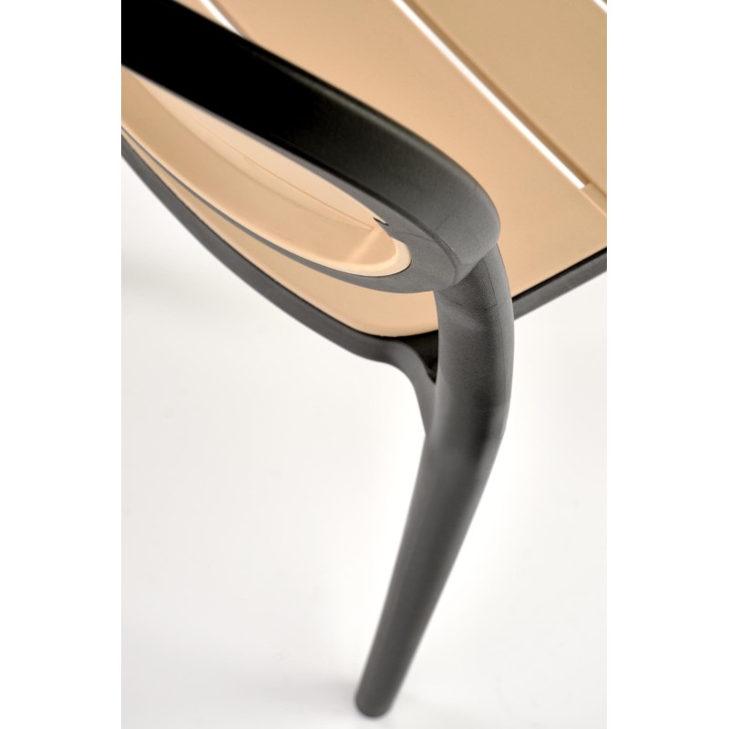 K529 krzesło czarny / naturalny (1p 4szt)