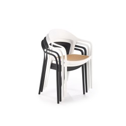 K530 krzesło biały / naturalny (1p 4szt)