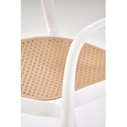 K530 krzesło biały / naturalny (1p 4szt)