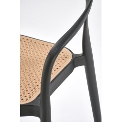 K530 krzesło czarny / naturalny (1p 4szt)