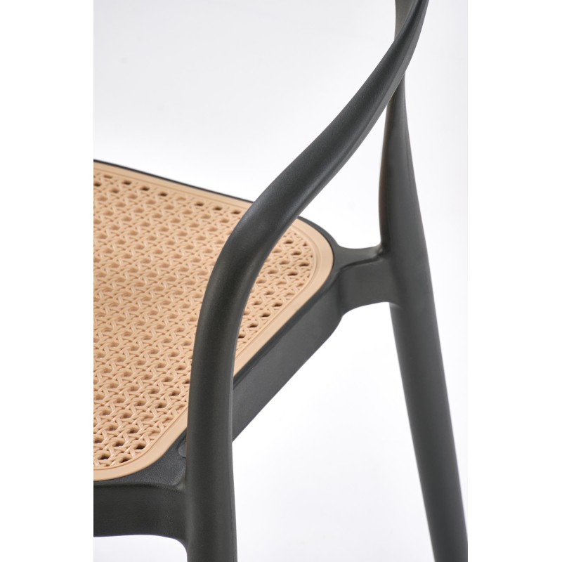 K530 krzesło czarny / naturalny (1p 4szt)