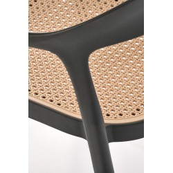 K530 krzesło czarny / naturalny (1p 4szt)