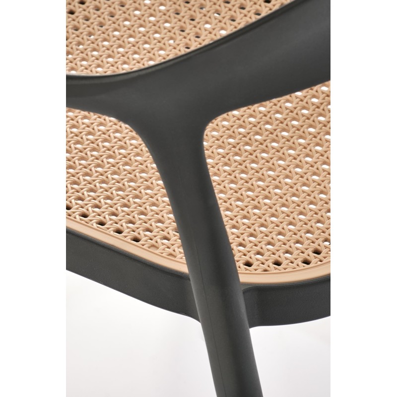 K530 krzesło czarny / naturalny (1p 4szt)