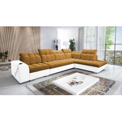 Prisma XI corner sofa with sleeping function and USB port - elegance and comfort Prisma XI corner sofa with sleeping function and USB port - elegance and comfort