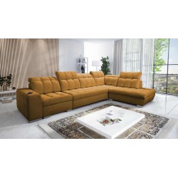 Prisma XI corner sofa with sleeping function and USB port - elegance and comfort