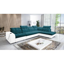 Prisma XI corner sofa with sleeping function and USB port - elegance and comfort Prisma XI corner sofa with sleeping function and USB port - elegance and comfort