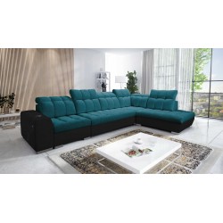 Prisma XI corner sofa with sleeping function and USB port - elegance and comfort