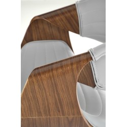 K544 krzesło popielaty / orzechowy (1p 1szt)