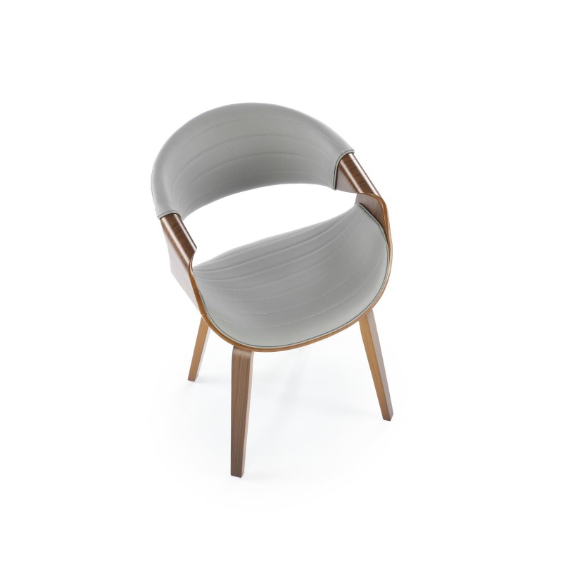 K544 krzesło popielaty / orzechowy (1p 1szt)