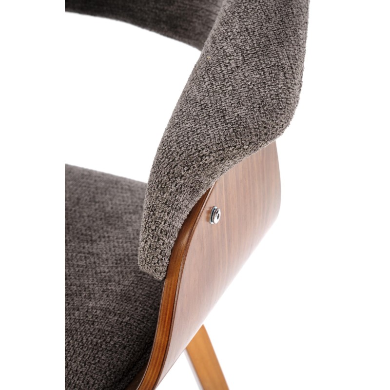 K545 krzesło popielaty / orzechowy (1p 1szt)