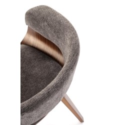 K545 krzesło popielaty / orzechowy (1p 1szt)