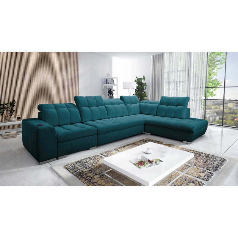 Prisma XI corner sofa with sleeping function and USB port - elegance and comfort Prisma XI corner sofa with sleeping function and USB port - elegance and comfort