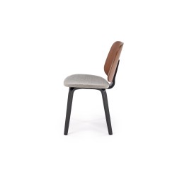 K563 krzesło orzechowy / popielaty / czarny (1p 2szt)