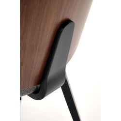 K563 krzesło orzechowy / popielaty / czarny (1p 2szt)