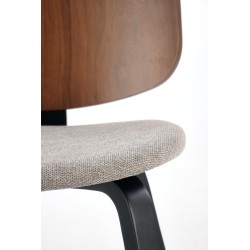 K563 krzesło orzechowy / popielaty / czarny (1p 2szt)