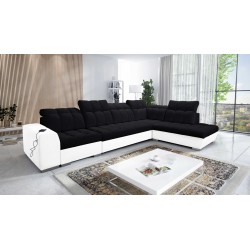Prisma XI corner sofa with sleeping function and USB port - elegance and comfort Prisma XI corner sofa with sleeping function and USB port - elegance and comfort