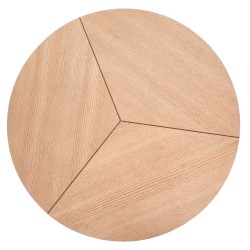 KARIDA ława dąb naturalny/czarny (1p 1szt)