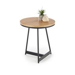 KARIDA-S ława dąb naturalny/czarny (1p 1szt)