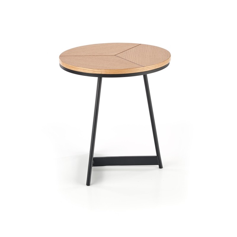 KARIDA-S ława dąb naturalny/czarny (1p 1szt)