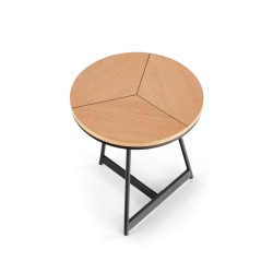 KARIDA-S ława dąb naturalny/czarny (1p 1szt)