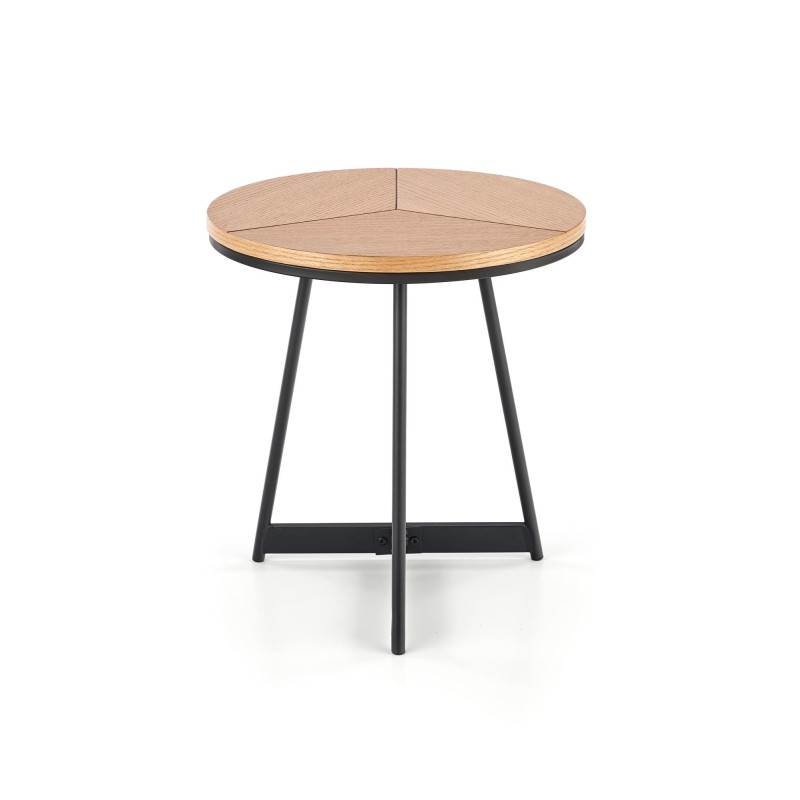 KARIDA-S ława dąb naturalny/czarny (1p 1szt)