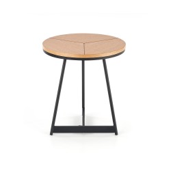 KARIDA-S ława dąb naturalny/czarny (1p 1szt)