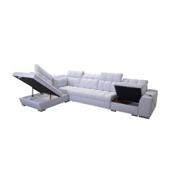 Prisma XI corner sofa with sleeping function and USB port - elegance and comfort Prisma XI corner sofa with sleeping function and USB port - elegance and comfort
