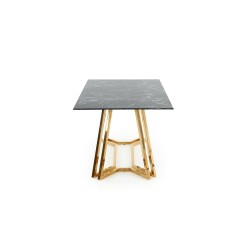 KONAMI stół, blat - czarny marmur, nogi - złoty (2p 1szt)