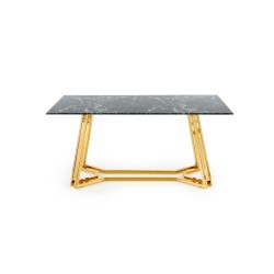 KONAMI stół, blat - czarny marmur, nogi - złoty (2p 1szt)