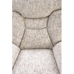 KRONOS fotel z podnóżkiem, beżowy / wielobarwny (1p 1szt)