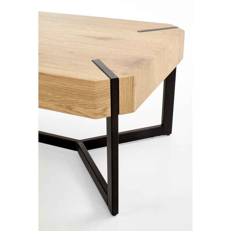 LAVIDA ława dąb złoty / czarny (1p 1szt)