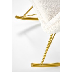 LIBERTO fotel wypoczynkowy kremowy / złoty (1p 1szt)