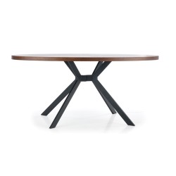 LOCARNO stół, blat - orzechowy, noga - czarny (2p 1szt)