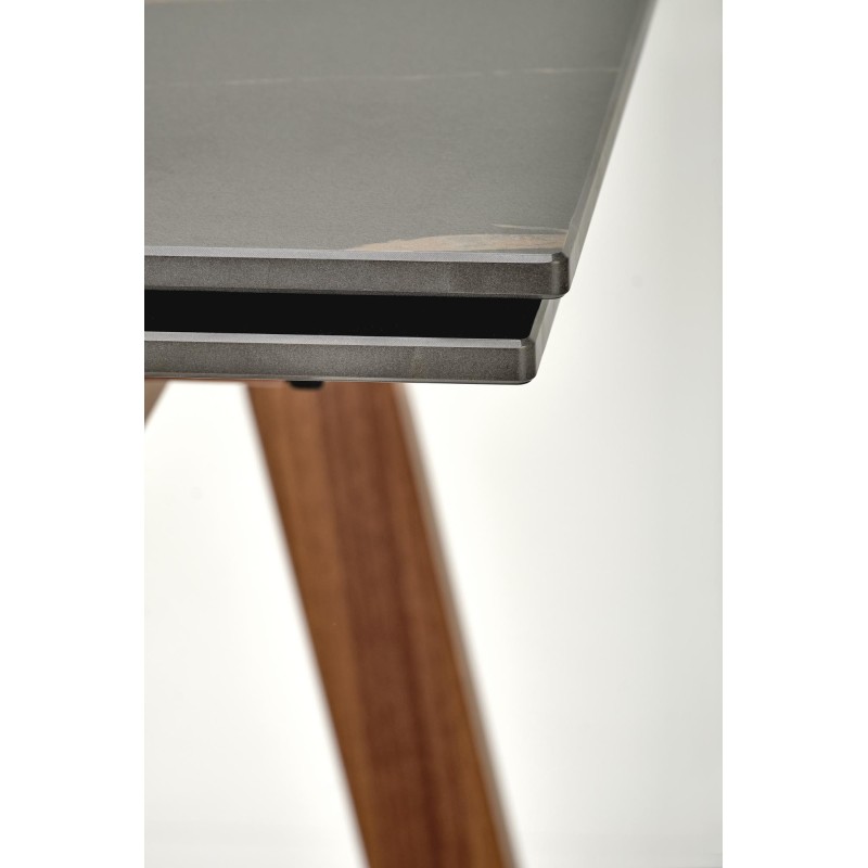 LOZANO stół rozkładany, czarny marmur / orzechowy (2p 1szt)