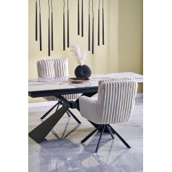 LUCIANO stół rozkładany, blat: biały marmur (2p 1szt)