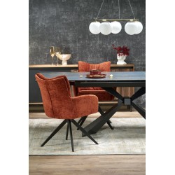 LUCIANO stół rozkładany, blat: niebieski marmur (2p 1szt)