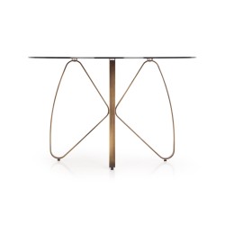 LUNGO stół złoty antyczny / brązowy (2p 1szt)