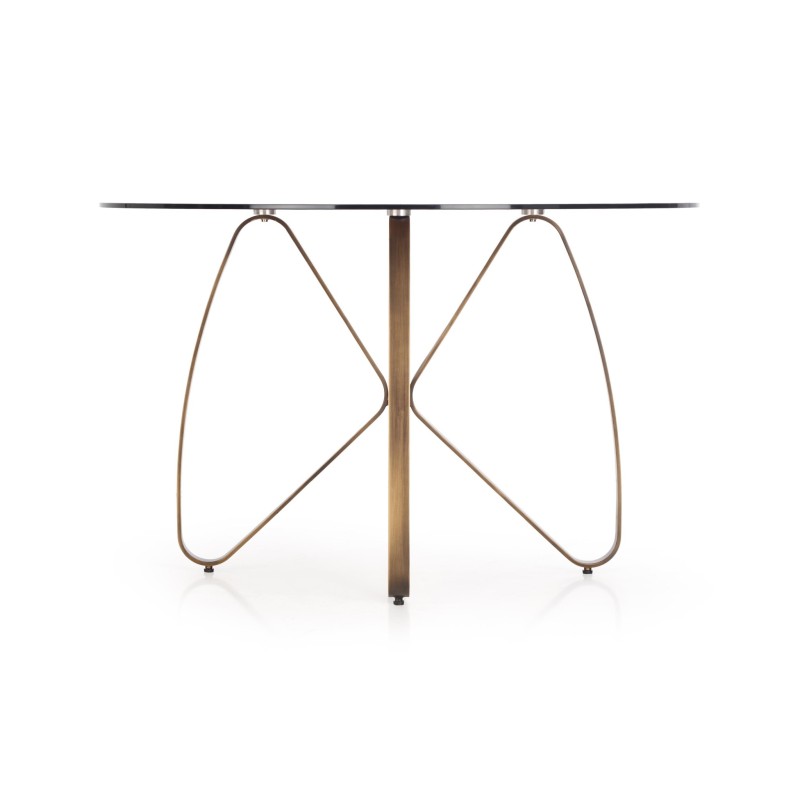 LUNGO stół złoty antyczny / brązowy (2p 1szt)